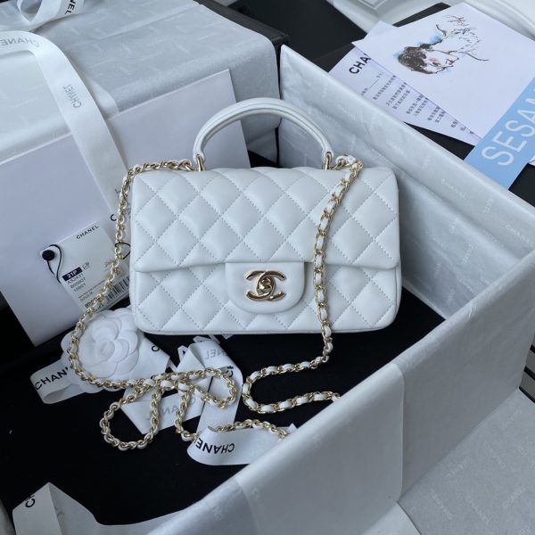 CHANEL Mini Flap Bag with Top Handle