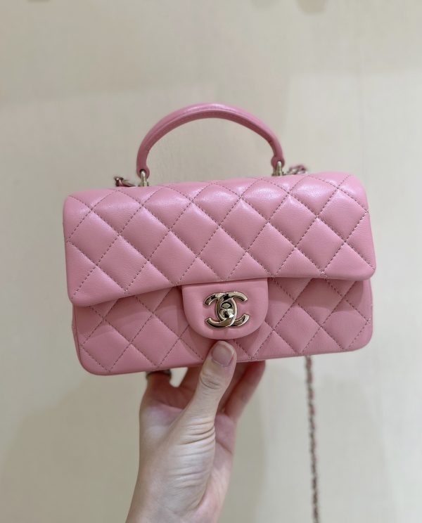 CHANEL Mini Flap Bag with Top Handle