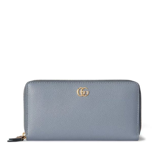 GUCCI Bi-color GG Marmont zip around wallet 456117 #5