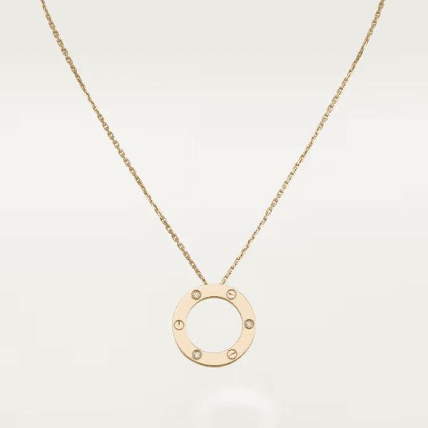 Cartier LOVE necklace, pendant, 3 diamonds