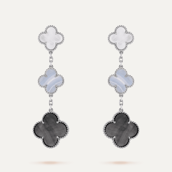 Van Cleef & Arpels Magic Alhambra earrings, 3 motifs 1