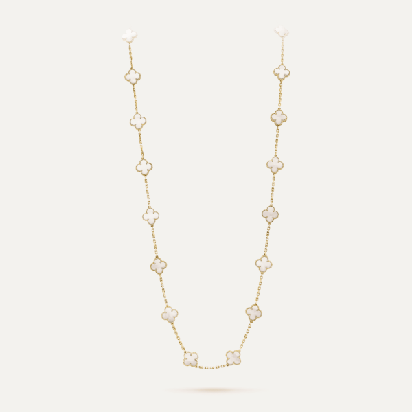 Van Cleef & Arpels Vintage Alhambra long necklace, 20 motifs 9