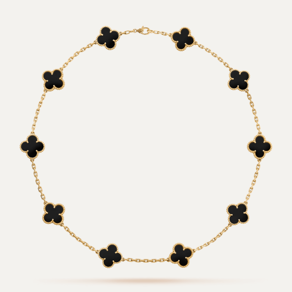 Van Cleef & Arpels Vintage Alhambra necklace, 10 motifs 7