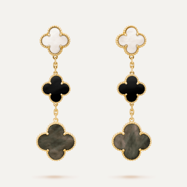 Van Cleef & Arpels Magic Alhambra earrings, 3 motifs 2