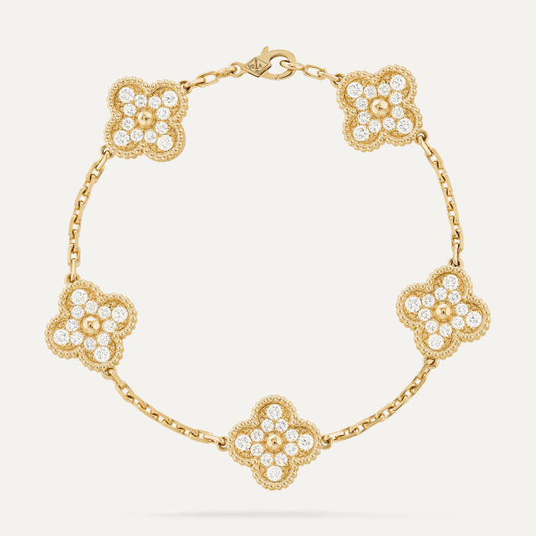 Van Cleef & Arpels Vintage Alhambra bracelet, 5 motifs 4
